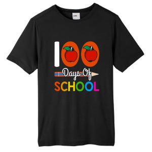 Happy 100th Day Of School Teacher 100 Days Tall Fusion ChromaSoft Performance T-Shirt