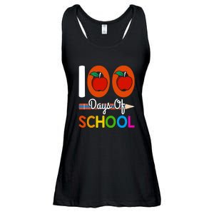 Happy 100th Day Of School Teacher 100 Days Ladies Essential Flowy Tank