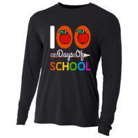 Happy 100th Day Of School Teacher 100 Days Cooling Performance Long Sleeve Crew