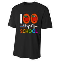 Happy 100th Day Of School Teacher 100 Days Performance Sprint T-Shirt