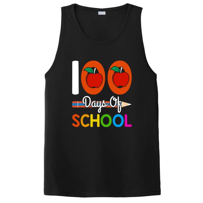 Happy 100th Day Of School Teacher 100 Days PosiCharge Competitor Tank