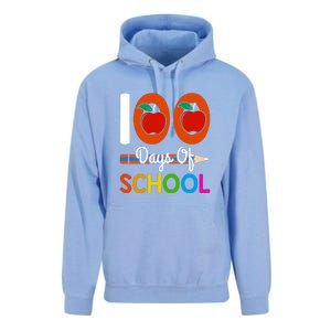 Happy 100th Day Of School Teacher 100 Days Unisex Surf Hoodie