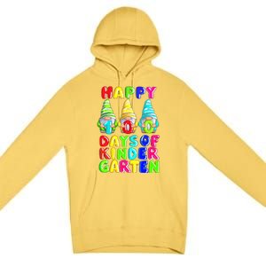 Happy 100th Day Of School Kindergarten Gnome Teacher Gift Premium Pullover Hoodie