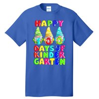 Happy 100th Day Of School Kindergarten Gnome Teacher Gift Tall T-Shirt