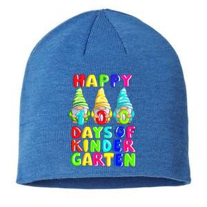 Happy 100th Day Of School Kindergarten Gnome Teacher Gift Sustainable Beanie