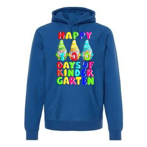 Happy 100th Day Of School Kindergarten Gnome Teacher Gift Premium Hoodie