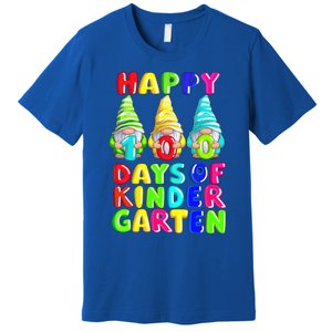 Happy 100th Day Of School Kindergarten Gnome Teacher Gift Premium T-Shirt