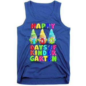 Happy 100th Day Of School Kindergarten Gnome Teacher Gift Tank Top