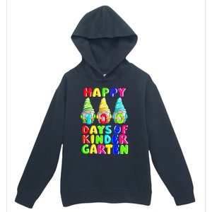 Happy 100th Day Of School Kindergarten Gnome Teacher Gift Urban Pullover Hoodie