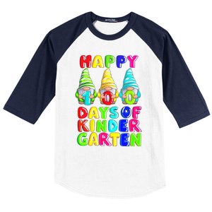 Happy 100th Day Of School Kindergarten Gnome Teacher Gift Baseball Sleeve Shirt