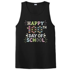 Happy 100th Day Of School Tie Dye Rainbow 100 Days Smarter PosiCharge Competitor Tank