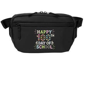 Happy 100th Day Of School Tie Dye Rainbow 100 Days Smarter Crossbody Pack