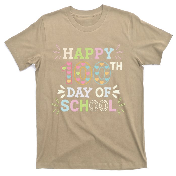 Happy 100th Day Of School Tie Dye Rainbow 100 Days Smarter T-Shirt