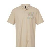 Happy 100th Day Of School Tie Dye Rainbow 100 Days Smarter Softstyle Adult Sport Polo