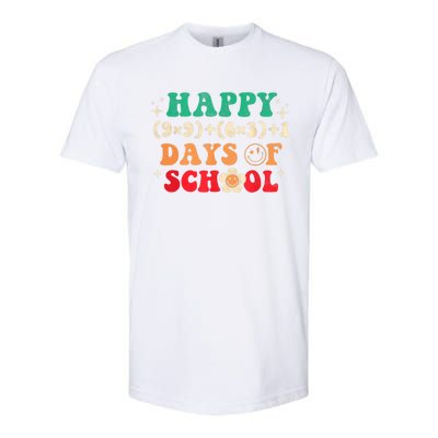 Happy 100 Days Of School 100 Day Smarter Groovy Meaningful Gift Softstyle® CVC T-Shirt