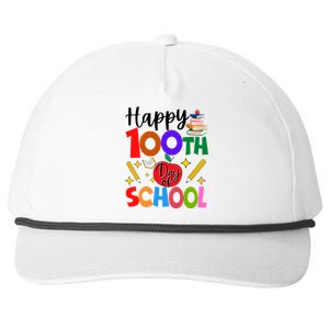 Happy 100th Day Of School Teachers Students Snapback Five-Panel Rope Hat