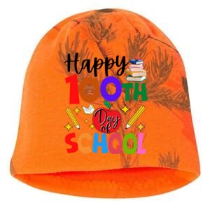 Happy 100th Day Of School Teachers Students Kati - Camo Knit Beanie