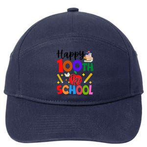 Happy 100th Day Of School Teachers Students 7-Panel Snapback Hat