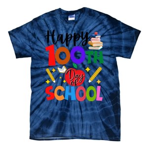 Happy 100th Day Of School Teachers Students Tie-Dye T-Shirt