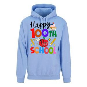 Happy 100th Day Of School Teachers Students Unisex Surf Hoodie