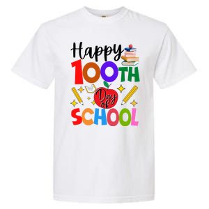 Happy 100th Day Of School Teachers Students Garment-Dyed Heavyweight T-Shirt