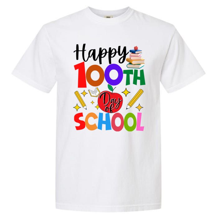 Happy 100th Day Of School Teachers Students Garment-Dyed Heavyweight T-Shirt