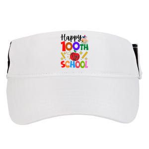 Happy 100th Day Of School Teachers Students Adult Drive Performance Visor