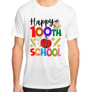 Happy 100th Day Of School Teachers Students Adult ChromaSoft Performance T-Shirt