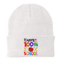 Happy 100th Day Of School Teachers Students Knit Cap Winter Beanie