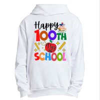 Happy 100th Day Of School Teachers Students Urban Pullover Hoodie