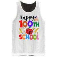 Happy 100th Day Of School Teachers Students Mesh Reversible Basketball Jersey Tank