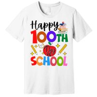 Happy 100th Day Of School Teachers Students Premium T-Shirt