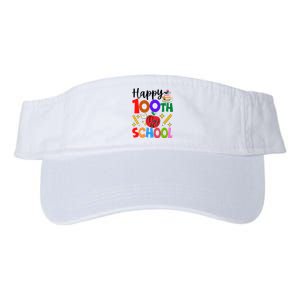 Happy 100th Day Of School Teachers Students Valucap Bio-Washed Visor