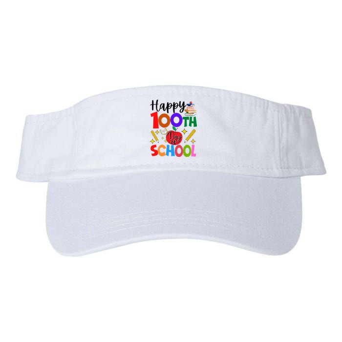 Happy 100th Day Of School Teachers Students Valucap Bio-Washed Visor