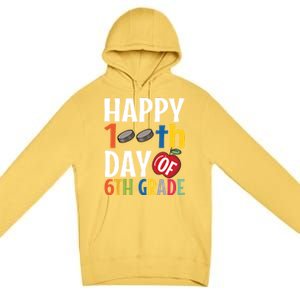 Happy 100Th Day Of 6Th Grade Hockey School Teacher Student Gift Premium Pullover Hoodie