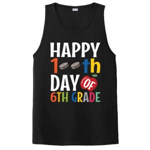 Happy 100Th Day Of 6Th Grade Hockey School Teacher Student Gift PosiCharge Competitor Tank