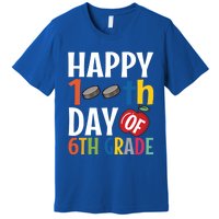 Happy 100Th Day Of 6Th Grade Hockey School Teacher Student Gift Premium T-Shirt