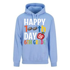 Happy 100Th Day Of 6Th Grade Hockey School Teacher Student Gift Unisex Surf Hoodie