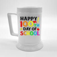 Happy 100th Day of School Teacher or Student Beer Stein