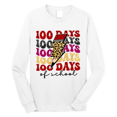 Happy 100 Days Of School Faux Long Sleeve Shirt