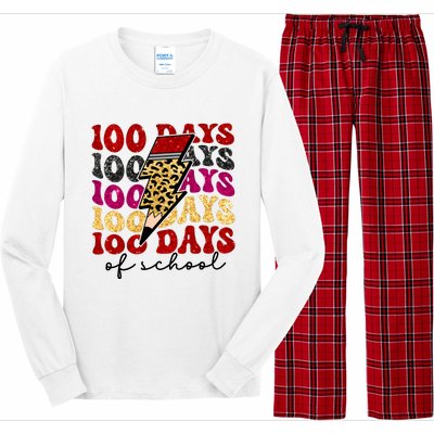 Happy 100 Days Of School Faux Long Sleeve Pajama Set