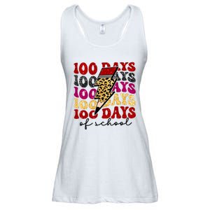 Happy 100 Days Of School Faux Ladies Essential Flowy Tank