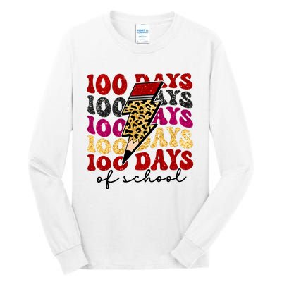 Happy 100 Days Of School Faux Tall Long Sleeve T-Shirt