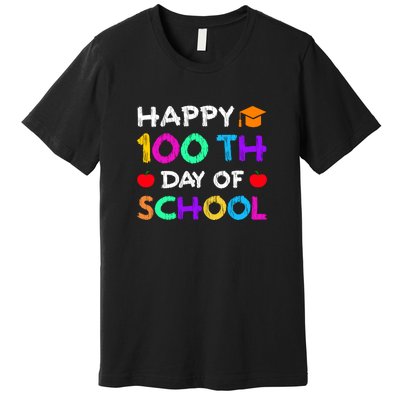 Happy 100th Day Of School For Teacher Or Child Premium T-Shirt