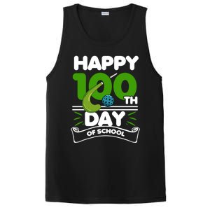 Happy 100Th Day Of School Field Hockey Player Sports Meaningful Gift PosiCharge Competitor Tank