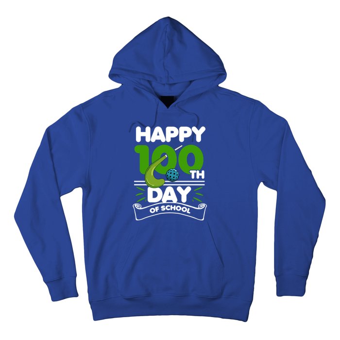 Happy 100Th Day Of School Field Hockey Player Sports Meaningful Gift Hoodie