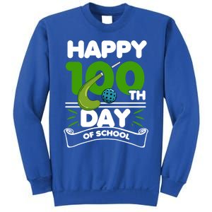 Happy 100Th Day Of School Field Hockey Player Sports Meaningful Gift Sweatshirt