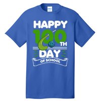 Happy 100Th Day Of School Field Hockey Player Sports Meaningful Gift Tall T-Shirt