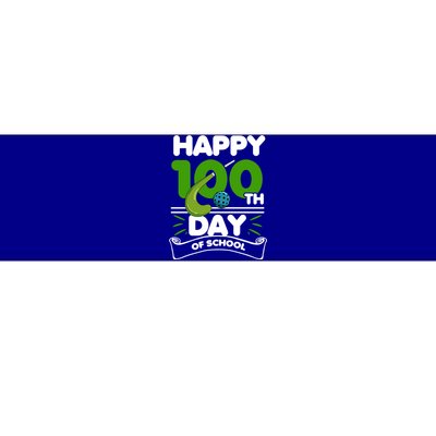 Happy 100Th Day Of School Field Hockey Player Sports Meaningful Gift Bumper Sticker