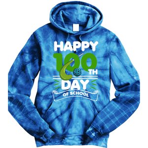 Happy 100Th Day Of School Field Hockey Player Sports Meaningful Gift Tie Dye Hoodie